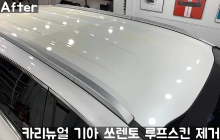 기아 쏘렌토 루프스킨 제거시공! 동작구 랩핑전문점 카리뉴얼 / 서울 동작구