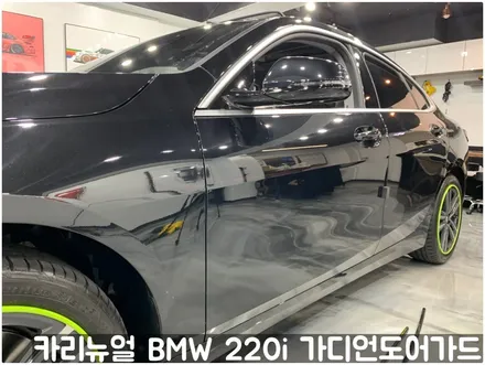BMW 220i 가디언도어가드 메탈릭블랙 싱글패키지 동작구 랩핑전문점 카리뉴얼 / 서울 동작구