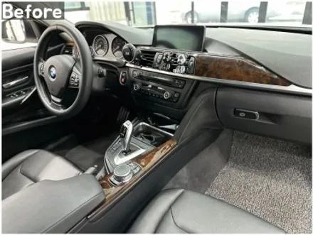 BMW 무광카본 실내랩핑 / 자동차 인테리어 우드트림 꾸미기 / 서울 동작