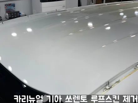 기아 쏘렌토 루프스킨 제거시공! 동작구 랩핑전문점 카리뉴얼 / 서울 동작구
