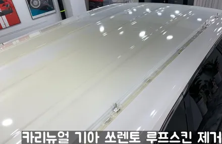기아 쏘렌토 루프스킨 제거시공! 동작구 랩핑전문점 카리뉴얼 / 서울 동작구