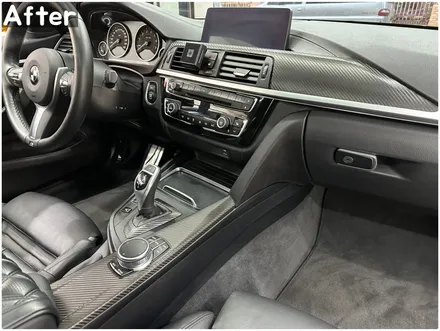 BMW 실내랩핑으로 기분전환! 420i (F32) 내부 카본랩핑 / 서울 동작구