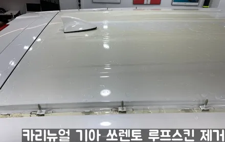 기아 쏘렌토 루프스킨 제거시공! 동작구 랩핑전문점 카리뉴얼 / 서울 동작구