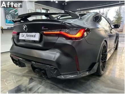 BMW 신형 M4 전체랩핑 / G82 사틴블랙 랩핑 / 영등포랩핑 / 서울 동작