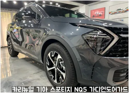 기아 스포티지 NQ5 가디언 도어가드 메탈릭카본 싱글패키지 동작구 보라매 랩핑전문점 카리뉴얼 / 서울 동작구