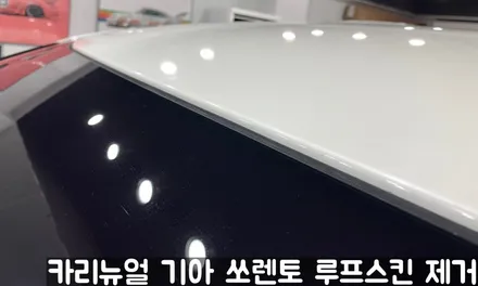 기아 쏘렌토 루프스킨 제거시공! 동작구 랩핑전문점 카리뉴얼 / 서울 동작구