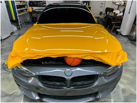 BMW 4시리즈 노란색으로 화사한 변신! 썬플라워 전체랩핑 시공 / 서울 동작구