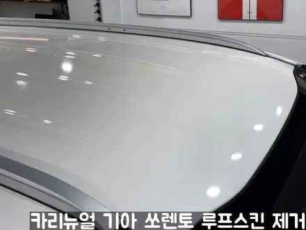 기아 쏘렌토 루프스킨 제거시공! 동작구 랩핑전문점 카리뉴얼 / 서울 동작구