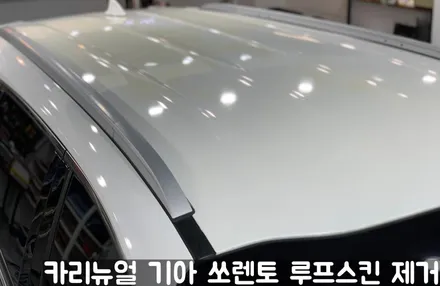 기아 쏘렌토 루프스킨 제거시공! 동작구 랩핑전문점 카리뉴얼 / 서울 동작구