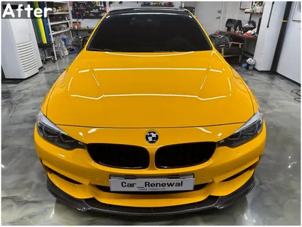 BMW 4시리즈 노란색으로 화사한 변신! 썬플라워 전체랩핑 시공 / 서울 동작구