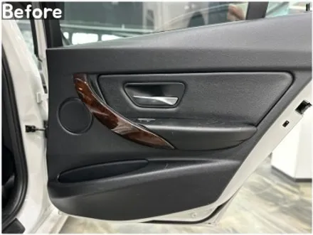 BMW 무광카본 실내랩핑 / 자동차 인테리어 우드트림 꾸미기 / 서울 동작
