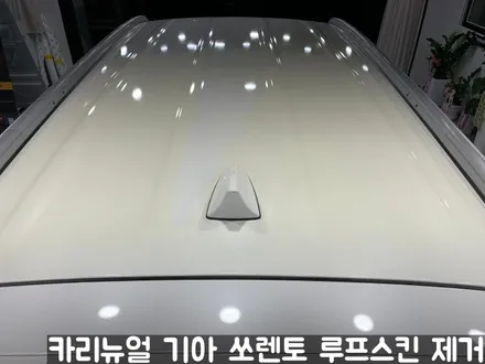 기아 쏘렌토 루프스킨 제거시공! 동작구 랩핑전문점 카리뉴얼 / 서울 동작구