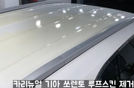 기아 쏘렌토 루프스킨 제거시공! 동작구 랩핑전문점 카리뉴얼 / 서울 동작구