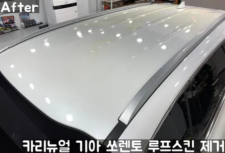기아 쏘렌토 루프스킨 제거시공! 동작구 랩핑전문점 카리뉴얼 / 서울 동작구