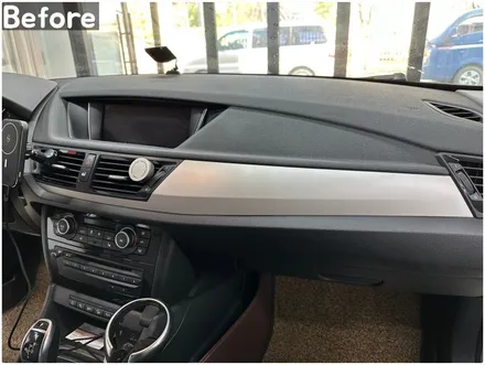 자동차 실내랩핑 / BMW X1(E84) 매트릭스블랙 부분랩핑 / 서울 동작구