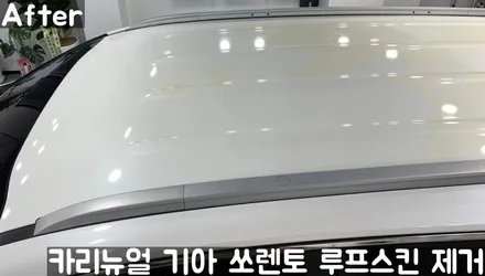 기아 쏘렌토 루프스킨 제거시공! 동작구 랩핑전문점 카리뉴얼 / 서울 동작구