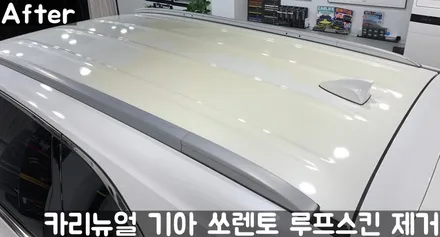 기아 쏘렌토 루프스킨 제거시공! 동작구 랩핑전문점 카리뉴얼 / 서울 동작구