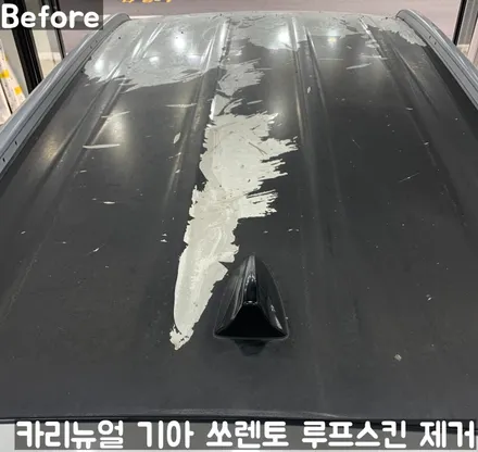 기아 쏘렌토 루프스킨 제거시공! 동작구 랩핑전문점 카리뉴얼 / 서울 동작구