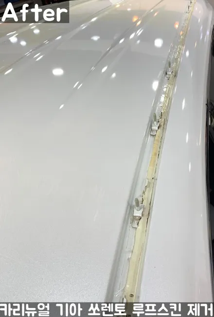 기아 쏘렌토 루프스킨 제거시공! 동작구 랩핑전문점 카리뉴얼 / 서울 동작구