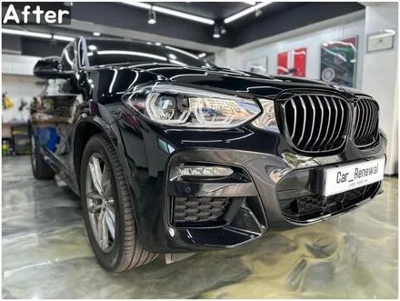 X4 가니쉬 랩핑/BMW 은색몰딩 그릴테두리 부분랩핑/ X4 올블랙 만들기 / 서울 동작구