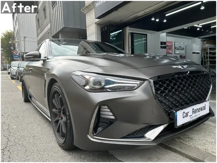 중고차랩핑 / 에이버리 사틴다크바솔트 / G70 전체랩핑 / 서울 동작구