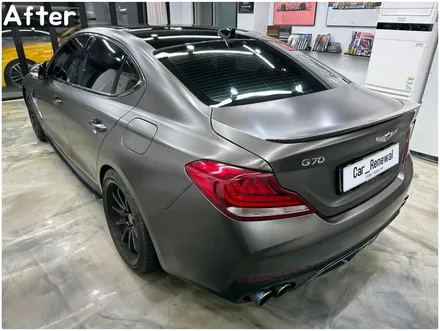 중고차랩핑 / 에이버리 사틴다크바솔트 / G70 전체랩핑 / 서울 동작구