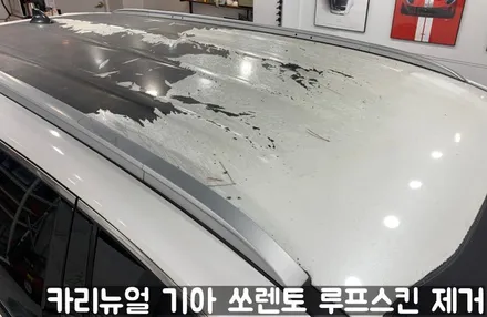 기아 쏘렌토 루프스킨 제거시공! 동작구 랩핑전문점 카리뉴얼 / 서울 동작구