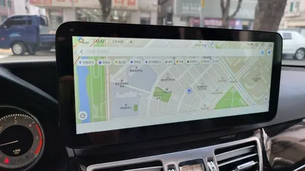 벤츠 E220 국산 안드로이드올인원 NV700 아틀란V5 네비게이션 모니터교체 / 성남 분당구 정자동