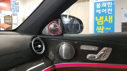 [분당 벤츠 전문점] 벤츠 W213 E클래스 2018년식 E63 AMG 부메스터 3D전동트위터 설치작업 / 성남 분당구 정자동