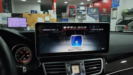 [분당벤츠전문점] 벤츠 E클래스 W212 E220 2015년식 안드로이드 M2C200 네비게이션 국산 고해상도 12.3인치 모니터 교체 / 성남 분당구 정자동