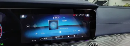 분당벤츠전문점 카알터 A238 E클래스 E450 카브리올레 2022년식 국산 안드로이드 카블릿 M2C200플러스 순정GPS연동 파크라케이블 국산USB AUX 휴대용 무선 WiFi기 / 성남 분당구 정자동