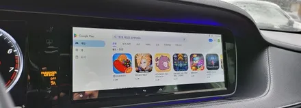 분당벤츠전문점 카알터 S클래스 W222 S500 터치스크린 변경 안드로이드 M2C200PLUS 순정GPS연동 파크라케이블 설치 AUX코딩 / 성남 분당구 정자동
