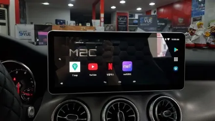 [분당벤츠전문점] 벤츠 CLA W117 CLA220 2017년식 안드로이드 M2C200플러스 네비게이션 국산 고해상도 12.3인치 모니터교체 / 성남 분당구 정자동