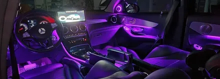 분당벤츠전문점 카알터 GLC X253 GLC220d 순정옵션 빠진 센터 스피커 시공 순정 64색 엠비언트 교체 / 성남 분당구 정자동