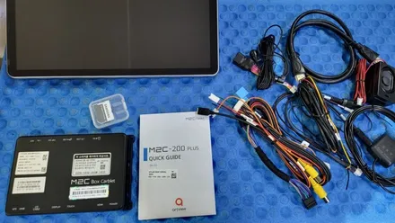 벤츠 CLA250 모니터교체 안드로이드 M2C200APLUS 아틀란 내비게이션 USBAUX 4G LTE 라우터 / 성남 분당구 정자동
