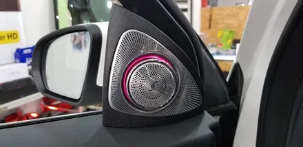 [분당벤츠전문점] 벤츠 X253 GLC300e 쿠페 부메스터3D 전동트위터 교체 전면 송풍구 엠비언트 교체 / 성남 분당구 정자동
