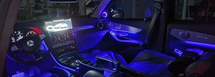 분당벤츠전문점 카알터 GLC X253 GLC220d 순정옵션 빠진 센터 스피커 시공 순정 64색 엠비언트 교체 / 성남 분당구 정자동