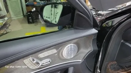 W213 E350 AMG Line 블랙유광 세로그릴교체 부메스터 3D 전동트위터 교체 / 성남 분당구 정자동