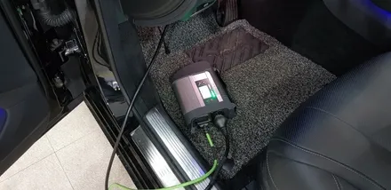 [분당 벤츠 전문점] 벤츠 S클래스 W222 S350 안드로이드 카블릿 M2C200 셋탑 네비게이션 및 AUX 코딩 설치 작업 / 성남 분당구 정자동