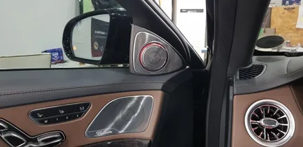 [분당벤츠전문점] 벤츠 S클래스 W222 S350 부메스터 전동트위터 1열 송풍구엠비언트 2열 송풍구엠비언트 교체작업 / 성남 분당구 정자동