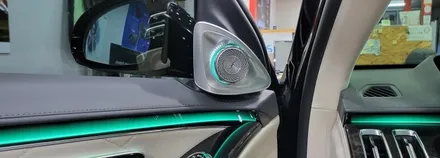 [분당벤츠전문점] 벤츠 S클래스 W223 S580 2022년식 부메스터 4D 전동트위터 교체 독립적으로 사용하는 미디어장치(주행중 유튜브 넷플릭스 등등 시청됨) 휴대용 WiFi장치 / 성남 분당구 정자동