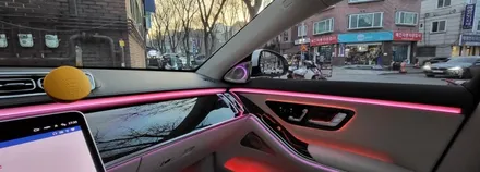 [분당벤츠전문점] 벤츠 S클래스 W223 S580 2022년식 독립적으로 사용하는 미디어장치(주행중 유튜브 넷플릭스 등등 시청됨) 부메스터 4D 전동트위터 교체 스타뷰S 탈거 주차 / 성남 분당구 정자동