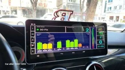 벤츠 2015 X204 GLK220 프리미어 M2C200A 모니터교체 공임작업 + AUX코딩 순정GPS연동 파크라케이블 무선 LTE WiFi 라우터 / 성남 분당구 정자동