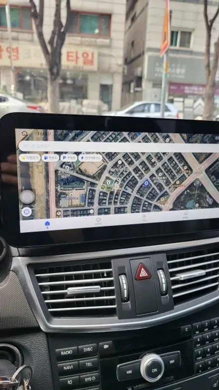 벤츠 E300  중국산 안드로이드올인원 고장 국산국산 와이드모니터 안드로이드 11 KC인증 NV700 아틀란V5 내비게이션 / 성남 분당구 정자동