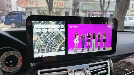 벤츠 E220 국산 안드로이드올인원 NV700 아틀란V5 네비게이션 모니터교체 / 성남 분당구 정자동