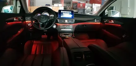 [분당벤츠전문점] 벤츠 W218 CLS250 순정 3색 엠비언트를 순정 12색 멀티컬러 적용 光량 5배 UPUP~~ 순정방식 그대로~~ 변경작업 / 성남 분당구 정자동