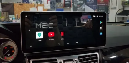 [분당벤츠전문점] 벤츠 E클래스 W212 E220 안드로이드 M2C200플러스 국산 12.3인치 와이드 모니터 교체 / 성남 분당구 정자동