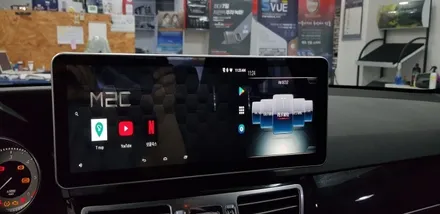 [분당벤츠전문점] 벤츠 E클래스 W212 E220 안드로이드 M2C200 PLUS 국산 12.3인치 와이드 모니터 교체 휴대용무선 WiFi기기설치(통신비무료) / 성남 분당구 정자동