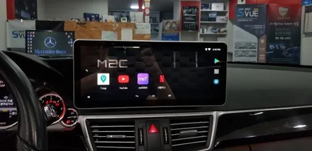 [분당벤츠전문점] 벤츠 W212 E220 2013년식 안드로이드 M2C200PLUS 네비게이션 국산 12.3인치 모니터 교체 / 성남 분당구 정자동