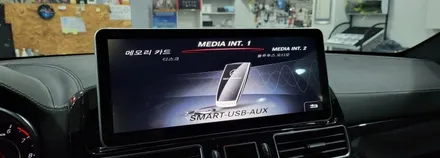 분당 벤츠 전문점 카알터 GLE GLE63 AMG 국산 12.3인치 모니터 교체 카플레이 안드로이드오토 안드로이드 M2C200PLUS교체 휴대용 무선 WiFi기기 설치 국산 USB / 성남 분당구 정자동
